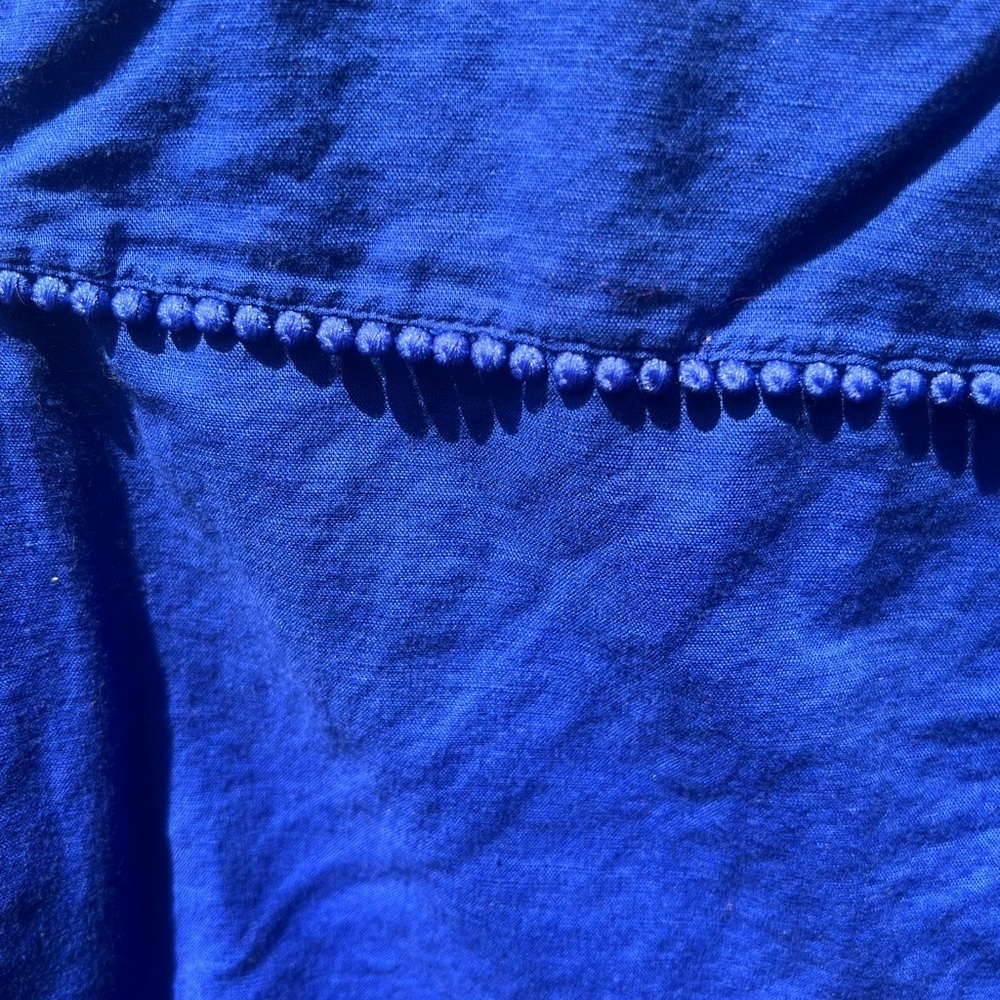 J.Crew Blue  Women's Top size 12 - Picture 5 of 7